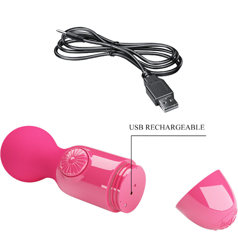 Mini masseur personnel vibrant magenta — PRETTY LOVE