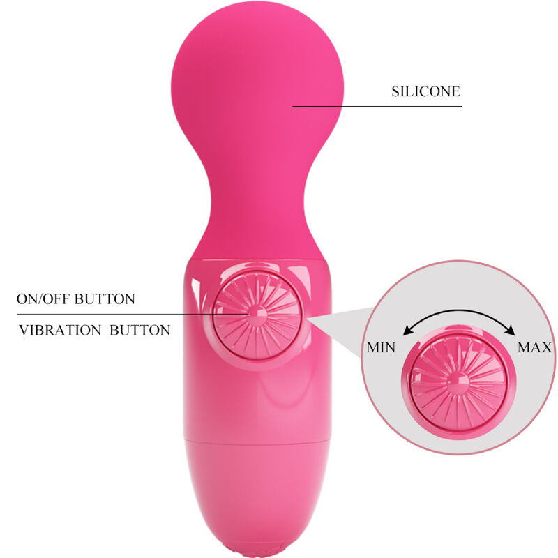 Mini masseur personnel vibrant magenta — PRETTY LOVE