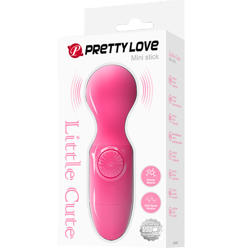 Mini masseur personnel vibrant magenta — PRETTY LOVE