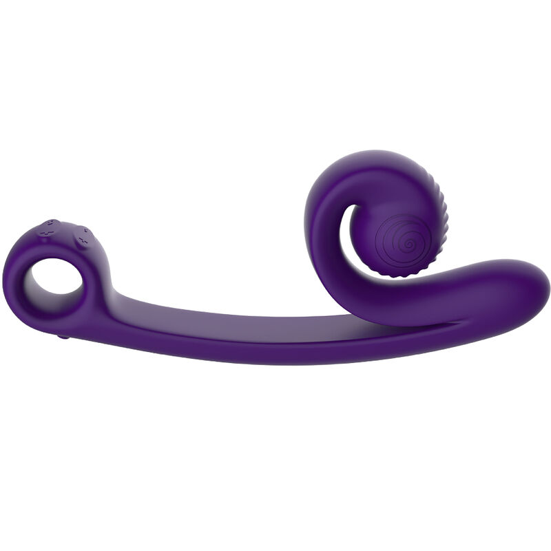 Vibromasseur courbe violet à double stimulation — SNAIL VIBE