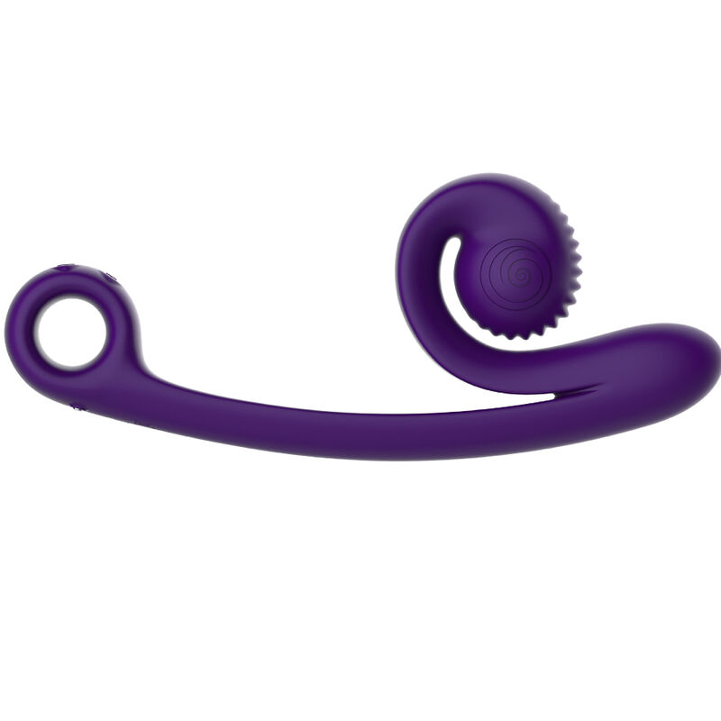 Vibromasseur courbe violet à double stimulation — SNAIL VIBE