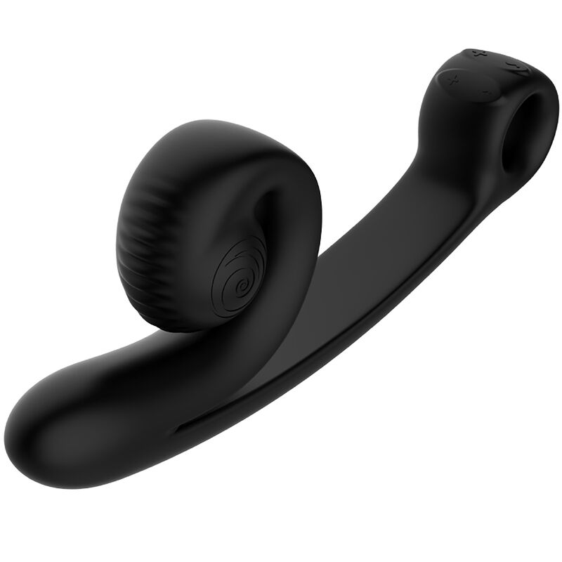 Vibromasseur courbe ergonomique à double stimulation — SNAIL VIBE