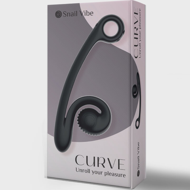 Vibromasseur courbe ergonomique à double stimulation — SNAIL VIBE
