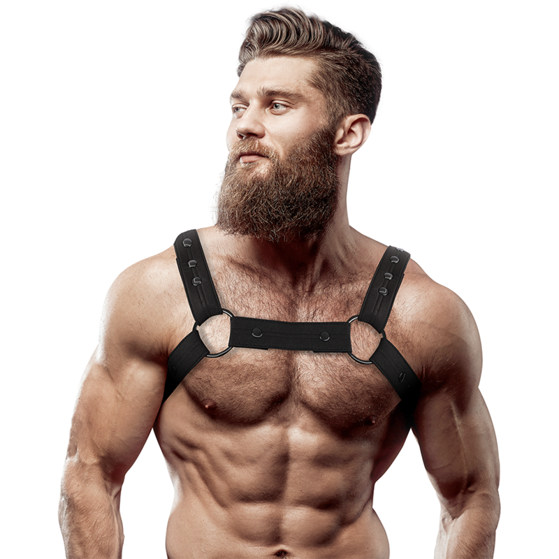 Harnais de torse ajustable en néoprène — FETISH SUBMISSIVE ATTITUDE