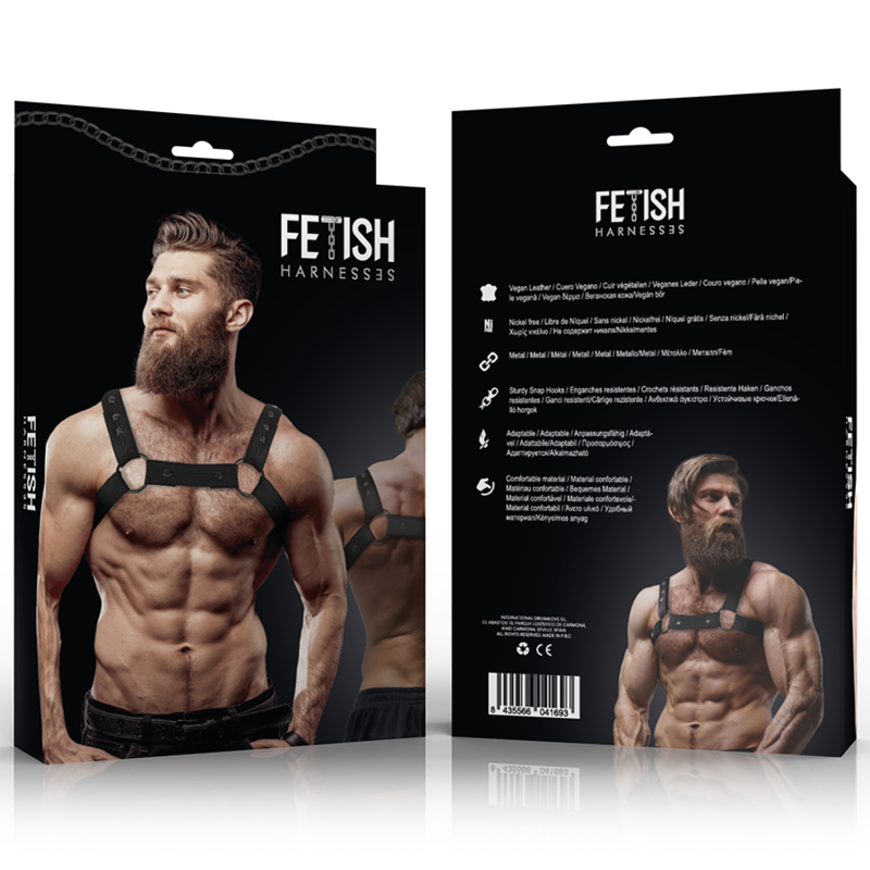 Arnês de peito ajustável em neoprene — FETISH SUBMISSIVE ATTITUDE