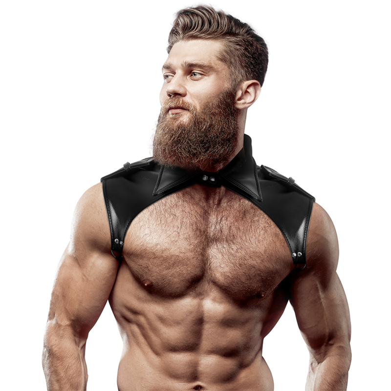 Harnais de poitrine réglable en éco-cuir pour hommes — FETISH SUBMISSIVE ATTITUDE