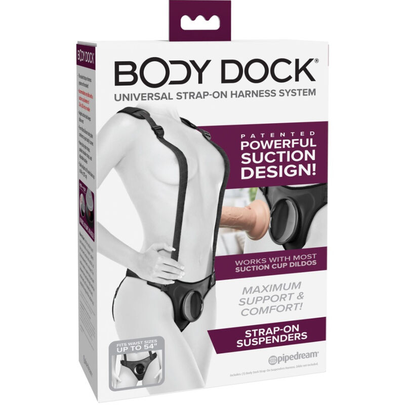 Harnais strap-on à aspiration Body Dock — PIPEDREAMS