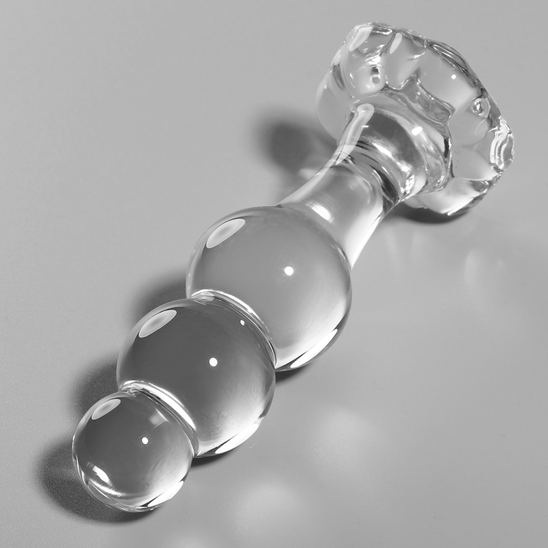 Bouchon anal en verre borosilicate transparent 10.5 cm — NEBULA SERIES BY IBIZA
