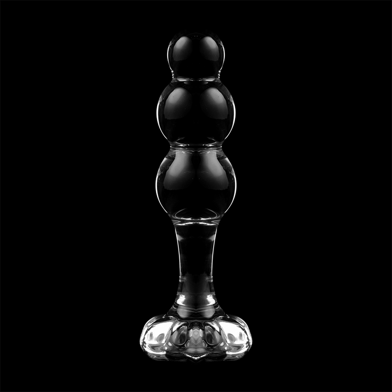 Bouchon anal en verre borosilicate transparent 10.5 cm — NEBULA SERIES BY IBIZA