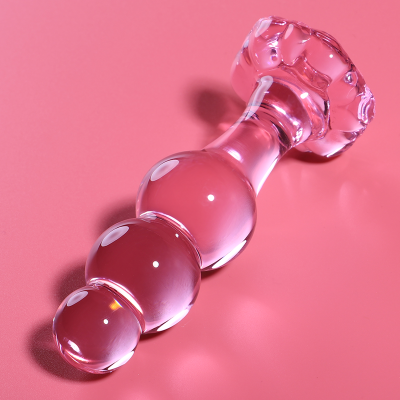 Plug anal en verre borosilicate rose 10,5 cm — NEBULA SERIES BY IBIZA
