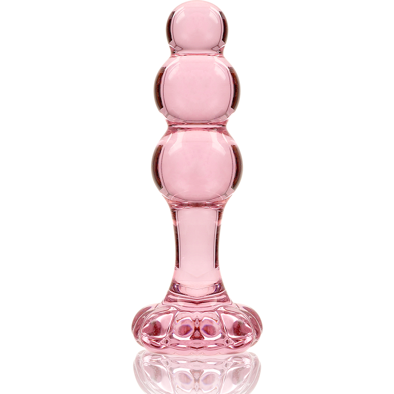 Plug anal en verre borosilicate rose 10,5 cm — NEBULA SERIES BY IBIZA