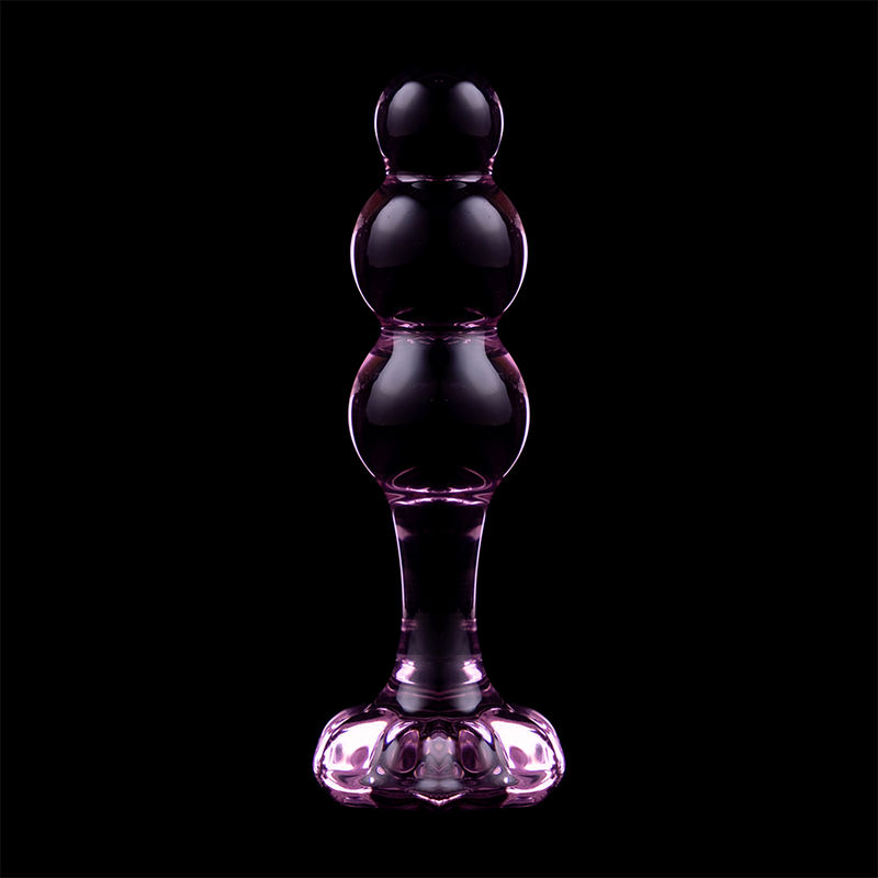 Plug anal en verre borosilicate rose 10,5 cm — NEBULA SERIES BY IBIZA