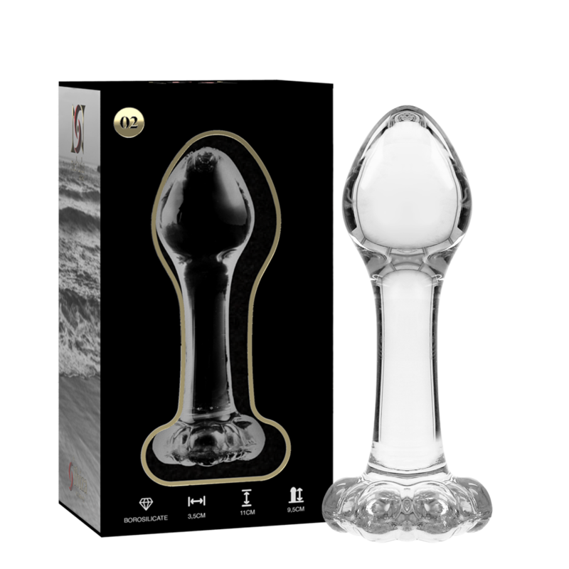 Plug anal en verre borosilicate transparent 11 cm — NEBULA SERIES BY IBIZA