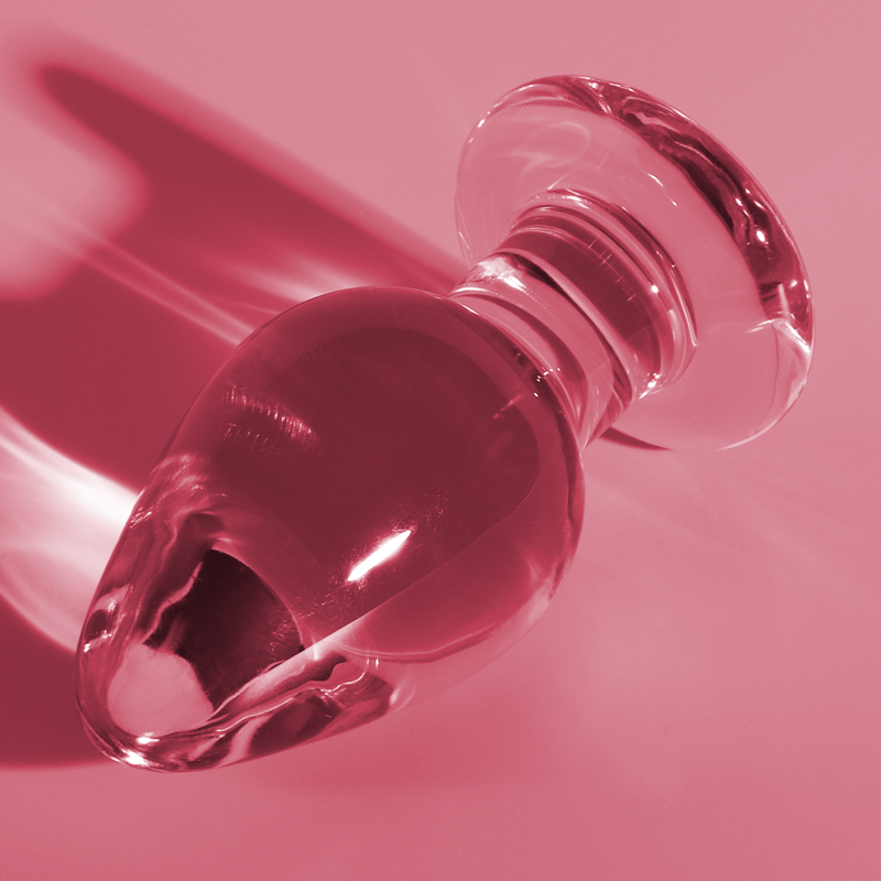 Plug anal en verre borosilicate rose 11 cm — NEBULA SERIES BY IBIZA