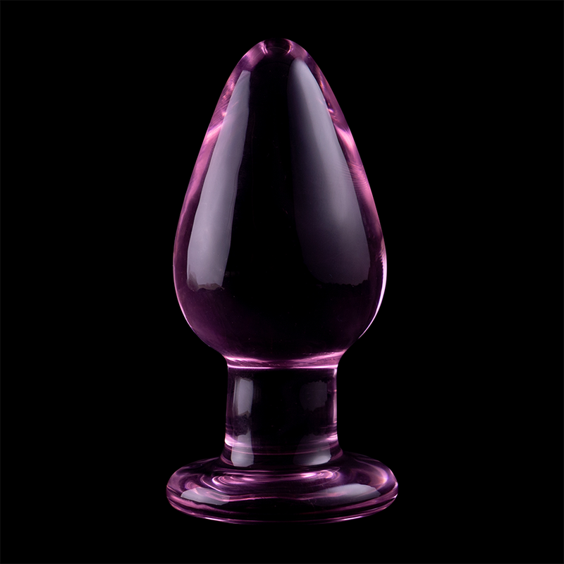 Plug anal en verre borosilicate rose 11 cm — NEBULA SERIES BY IBIZA