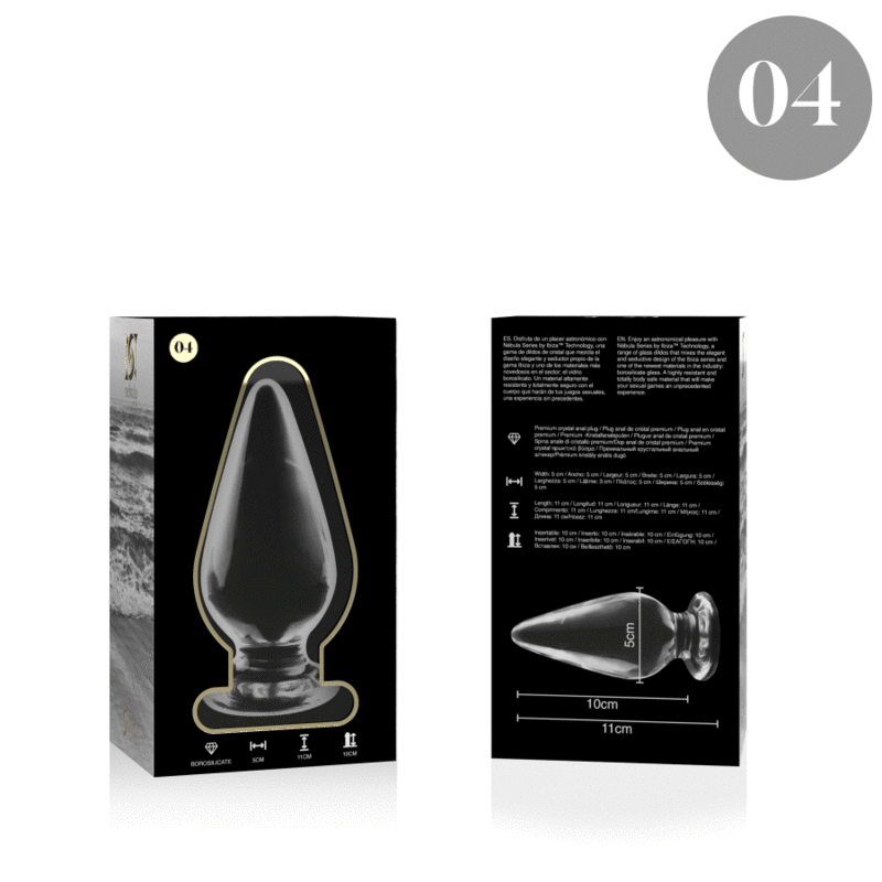 Plug anal en verre borosilicate — NEBULA SERIES BY IBIZA