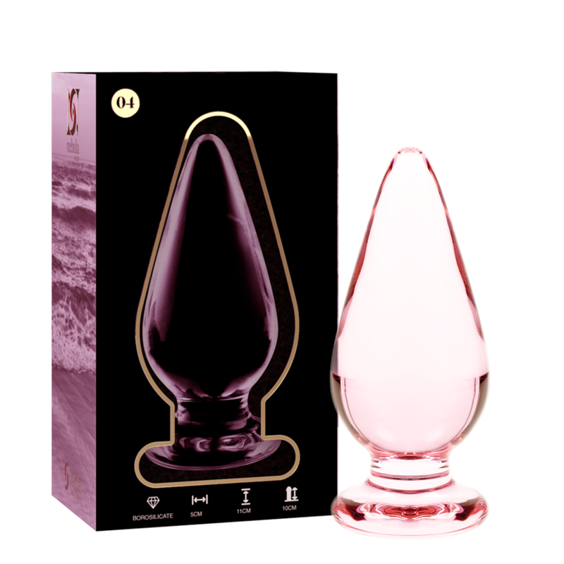 Plug anal en verre borosilicate rose 11 cm x 5 cm — NEBULA SERIES BY IBIZA