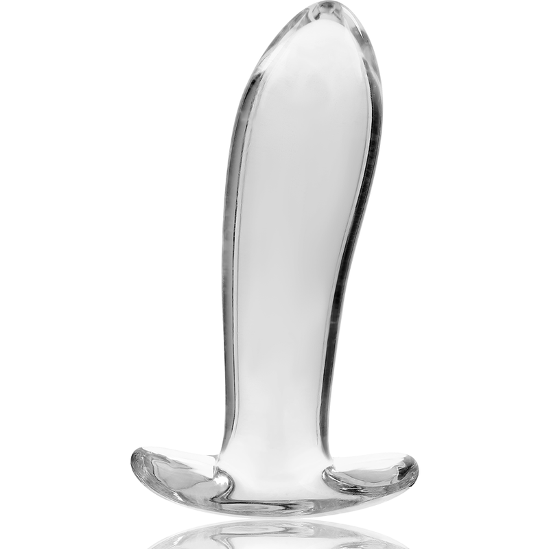 Plug anal en verre borosilicate clair modèle 5 — NEBULA SERIES BY IBIZA