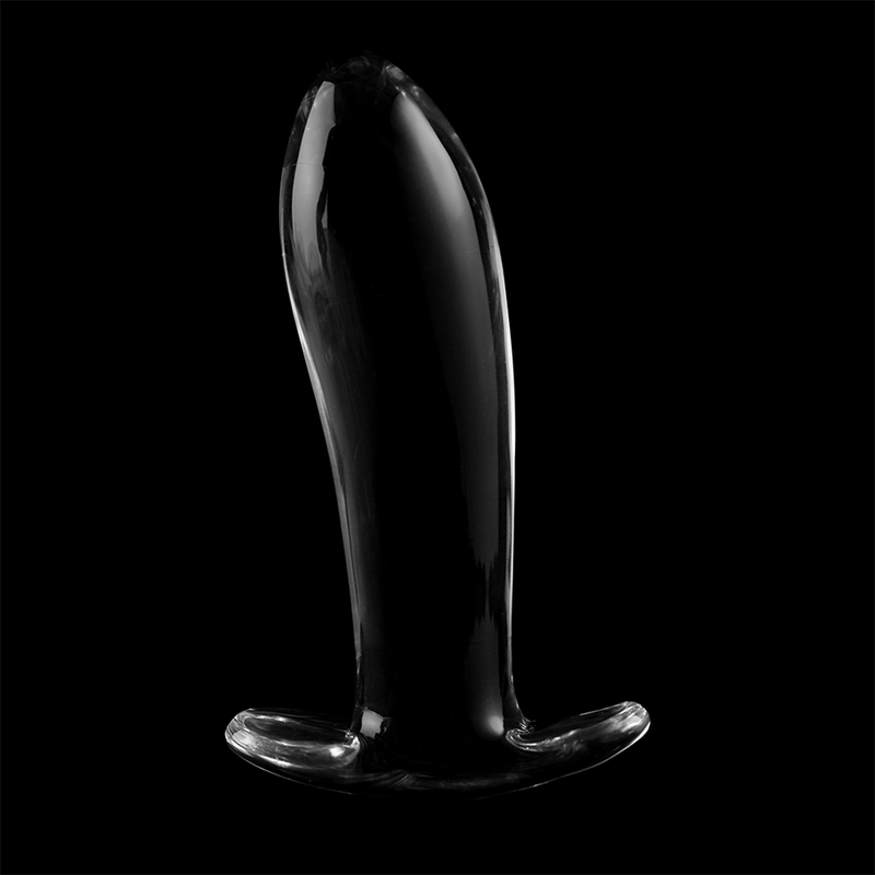Plug anal en verre borosilicate clair modèle 5 — NEBULA SERIES BY IBIZA