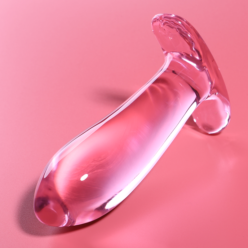 Plug anal em vidro borossilicato modelo 5 rosa 12,5 cm — SÉRIE NEBULOSA BY IBIZA
