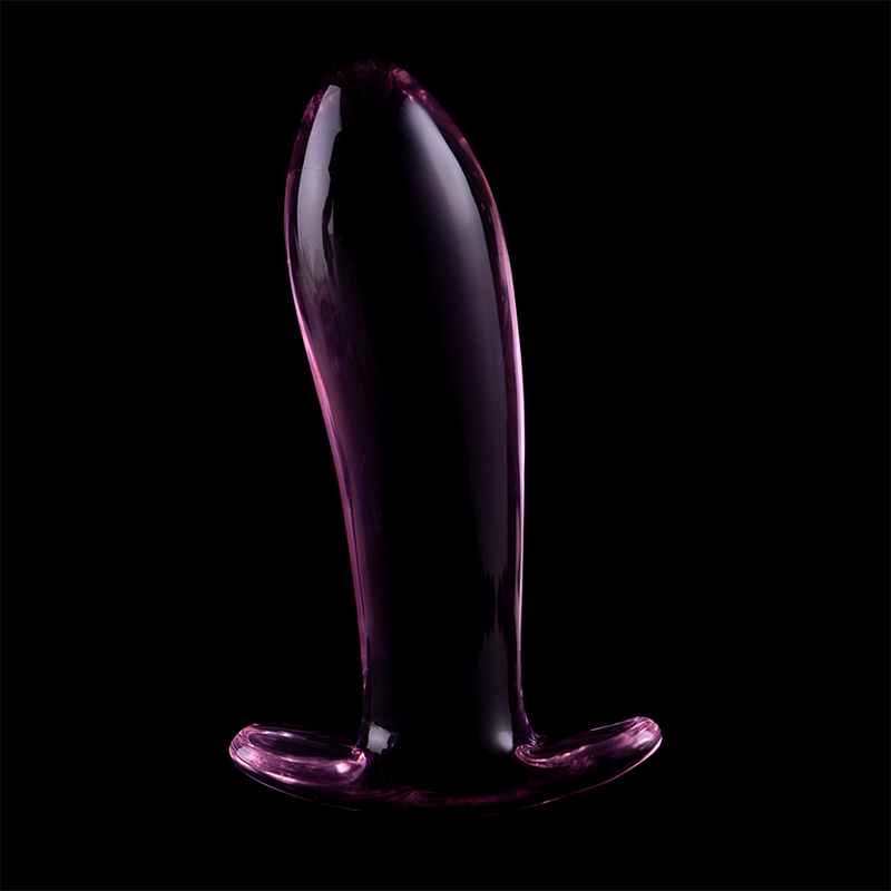 Plug anal em vidro borossilicato modelo 5 rosa 12,5 cm — SÉRIE NEBULOSA BY IBIZA