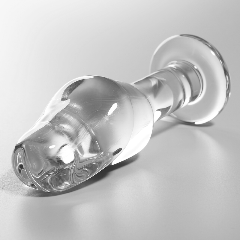 Plug anal en verre borosilicate transparent, modèle 6 (12,5 cm) — Nebula Series by Ibiza