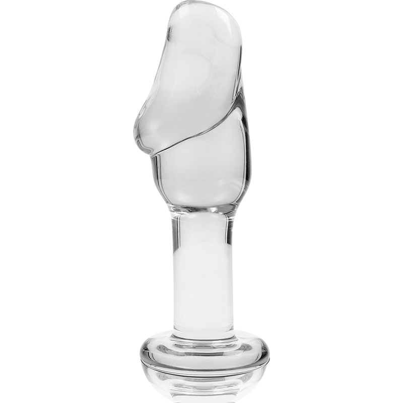 Plug anal en verre borosilicate transparent, modèle 6 (12,5 cm) — Nebula Series by Ibiza