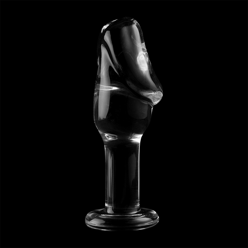 Plug anal en verre borosilicate transparent, modèle 6 (12,5 cm) — Nebula Series by Ibiza