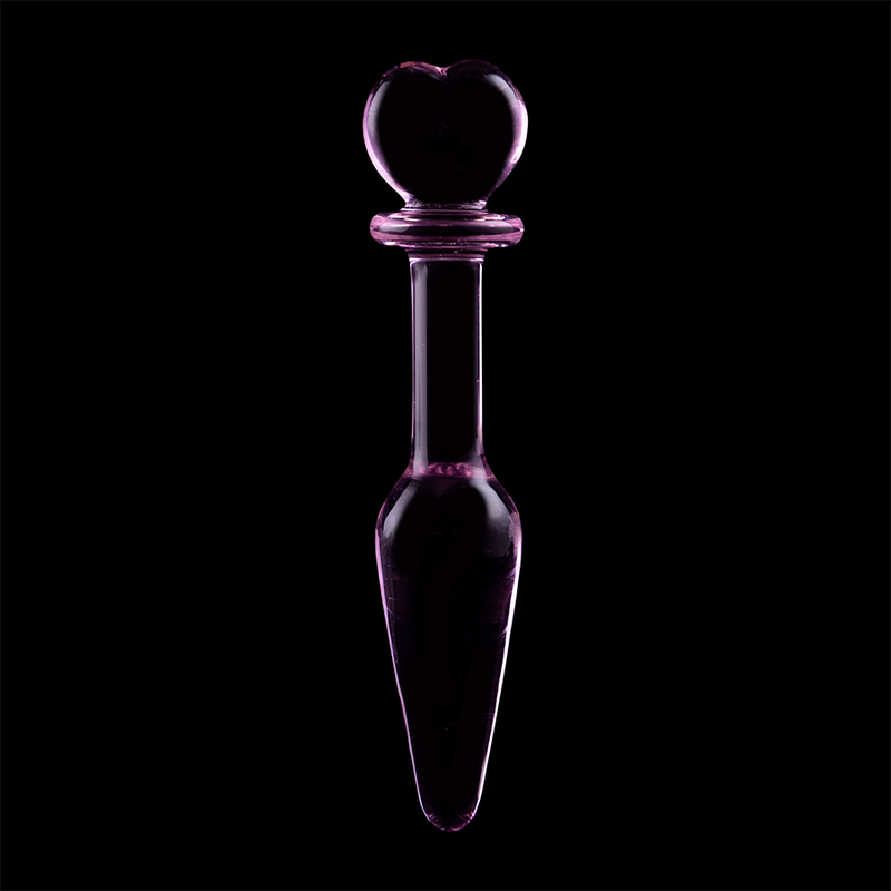 Tapón anal de vidrio borosilicato rosa 13.5 cm — Nebula Series by Ibiza