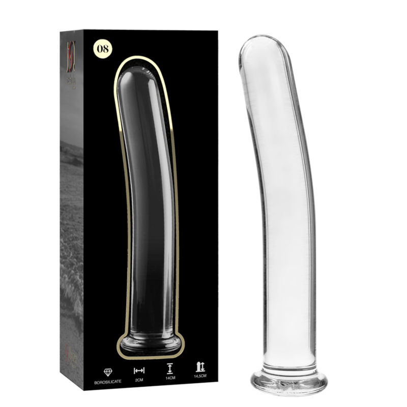 Plug anal en verre borosilicate clair 14,5 cm — NEBULA SERIES BY IBIZA