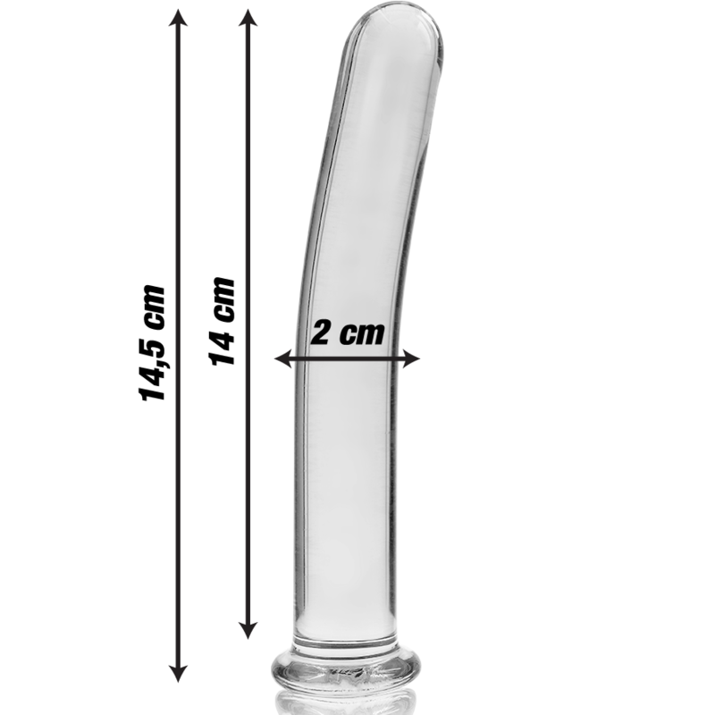 Plug anal en verre borosilicate clair 14,5 cm — NEBULA SERIES BY IBIZA