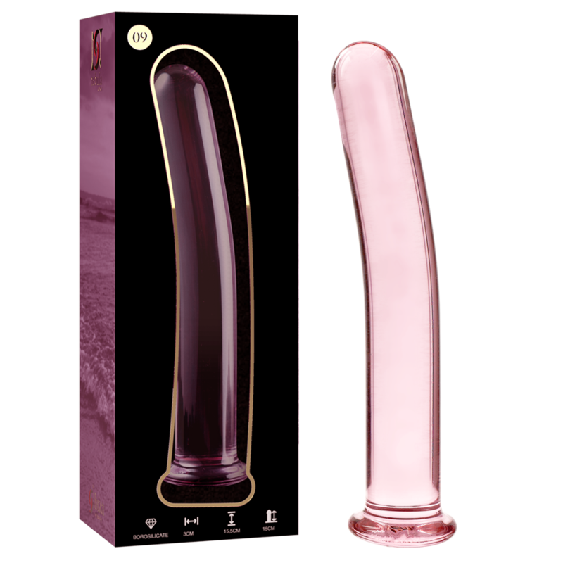 Plug anal en verre borosilicate rose — NEBULA SERIES BY IBIZA