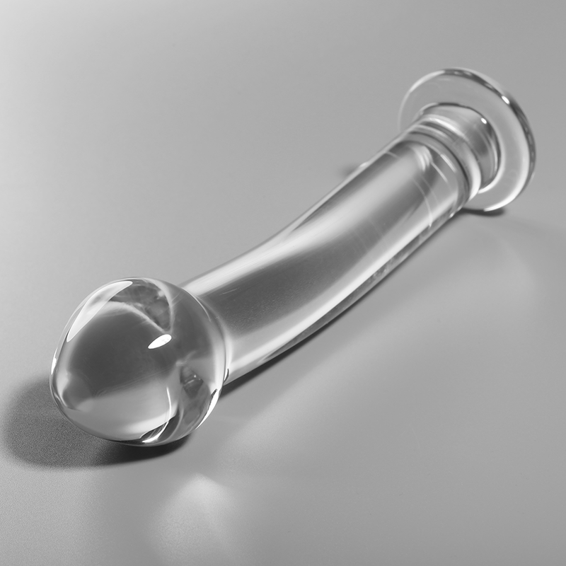 Gode en verre borosilicate clair 16 cm — Nebula Series by Ibiza