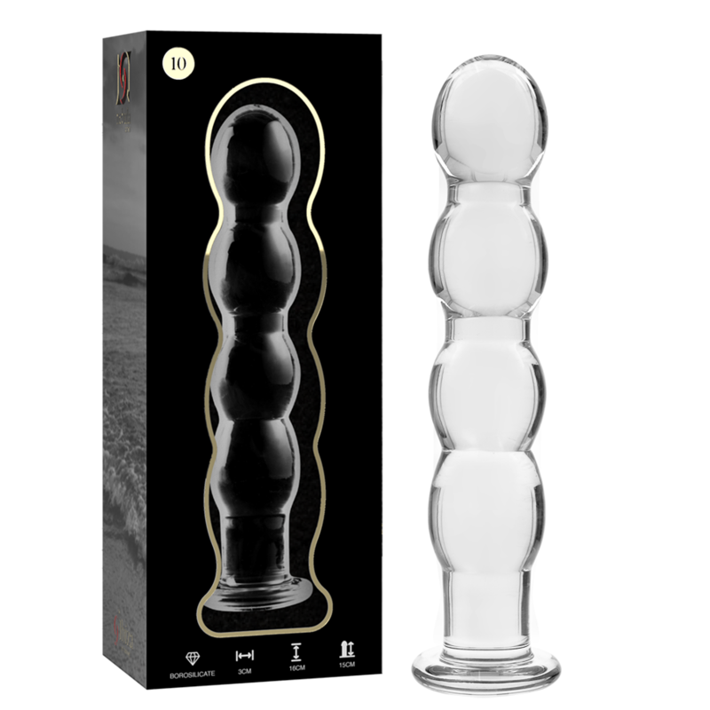 Gode en verre borosilicate clair 16.5 cm — NEBULA SERIES BY IBIZA