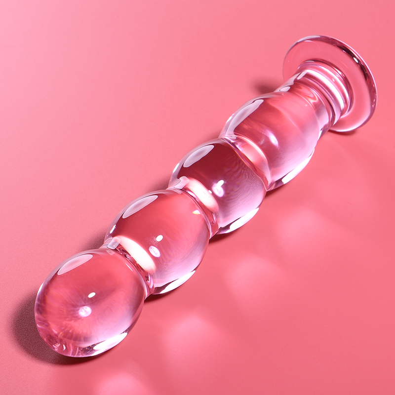 Gode en verre borosilicate rose 16,5 cm — NEBULA SERIES BY IBIZA