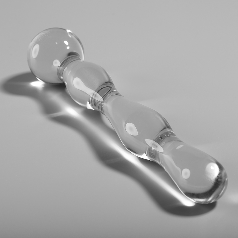 Gode en verre borosilicate transparent 18 cm — NEBULA SERIES BY IBIZA