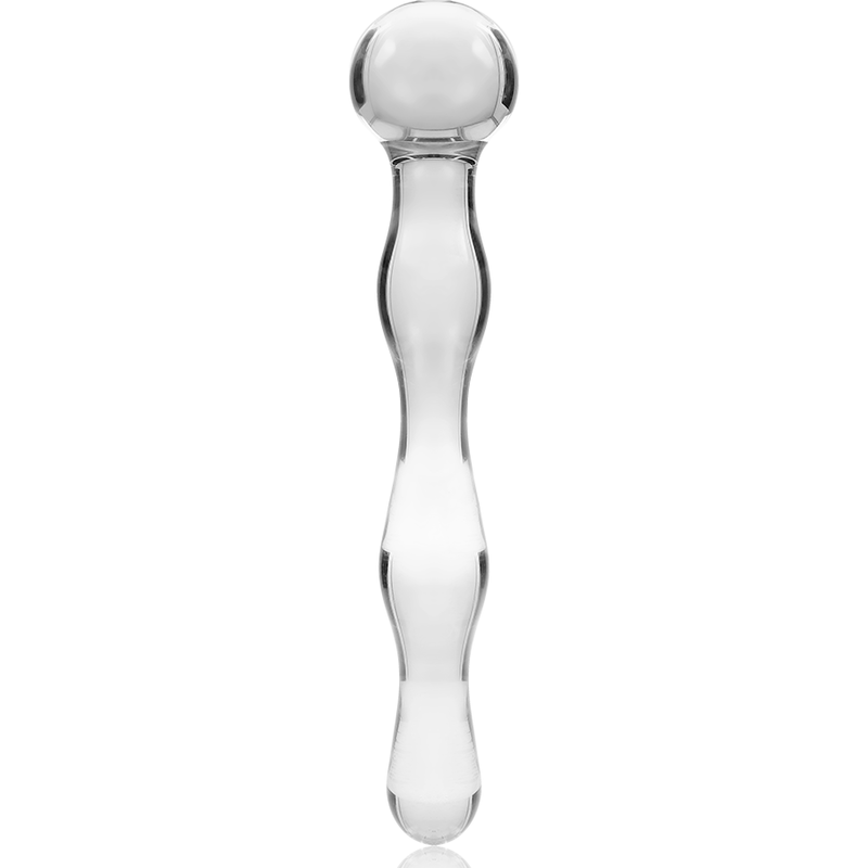Gode en verre borosilicate transparent 18 cm — NEBULA SERIES BY IBIZA