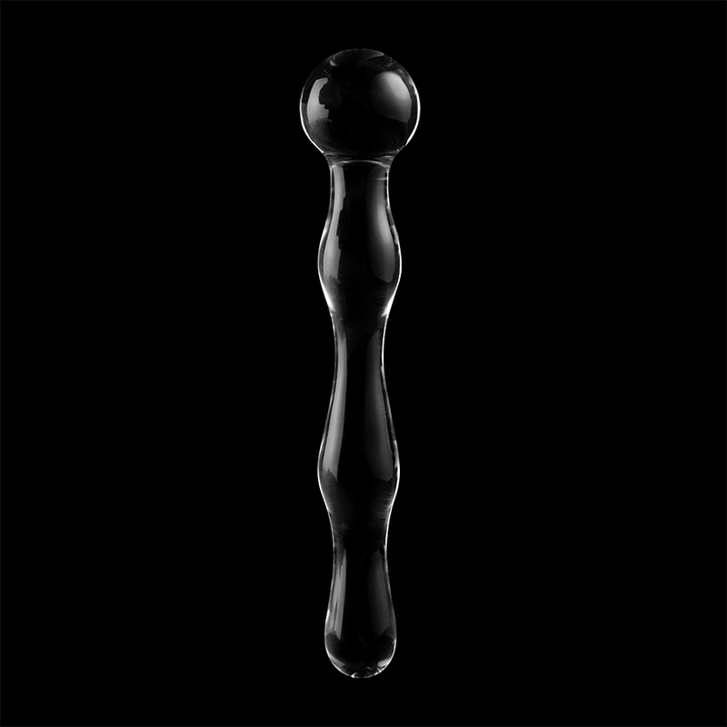 Gode en verre borosilicate transparent 18 cm — NEBULA SERIES BY IBIZA