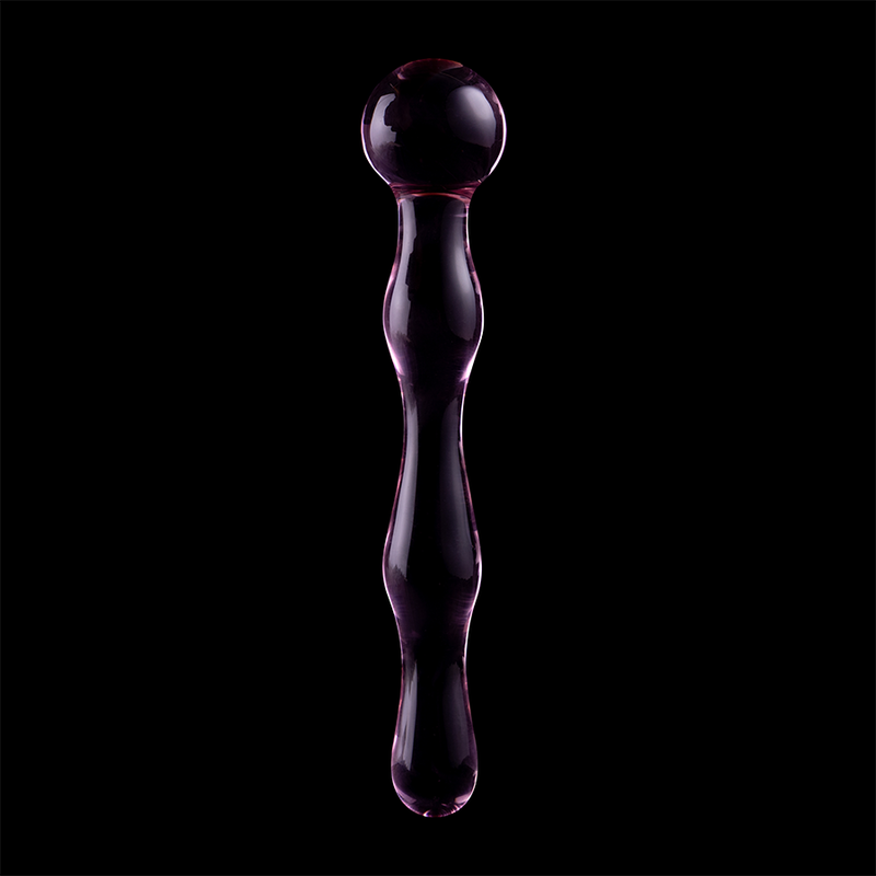 Plug anal en verre borosilicate rose 18 cm — NEBULA SERIES BY IBIZA