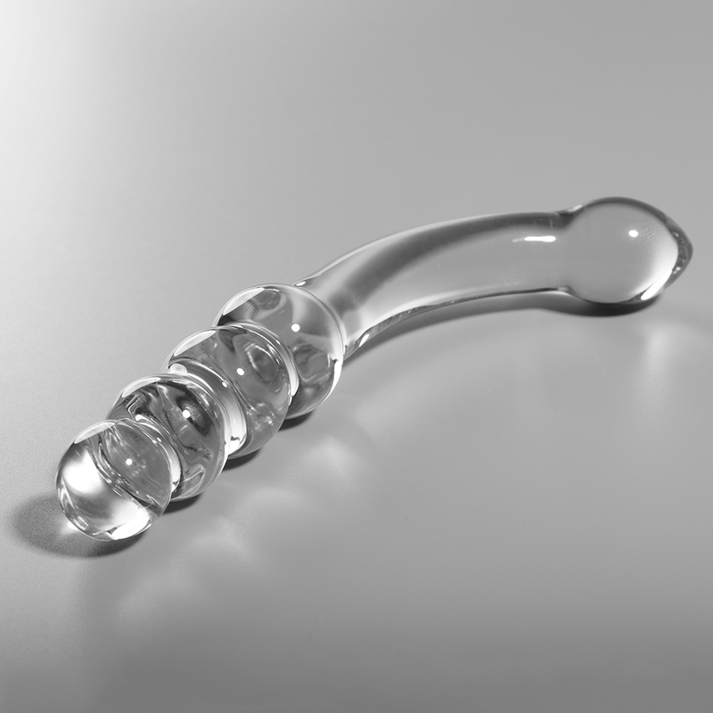 Plug anal en verre borosilicate clair 18,5 cm — NEBULA SERIES BY IBIZA