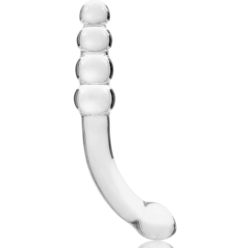 Plug anal en verre borosilicate clair 18,5 cm — NEBULA SERIES BY IBIZA