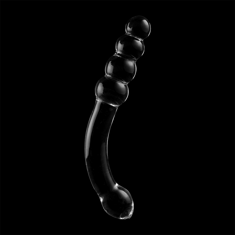 Plug anal en verre borosilicate clair 18,5 cm — NEBULA SERIES BY IBIZA