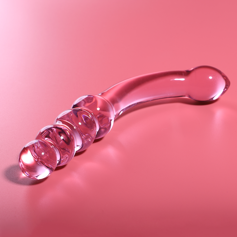 Gode en verre borosilicate rose 18.5 cm — NEBULA SERIES BY IBIZA