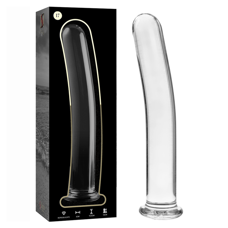 Gode en verre borosilicate clair 18,5 cm — NEBULA SERIES BY IBIZA