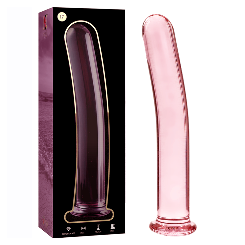Gode en verre borosilicate rose 18.5 cm — NEBULA SERIES BY IBIZA