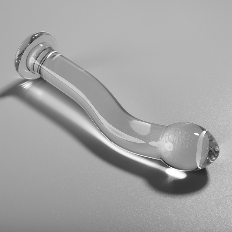 Dildo en verre borosilicate clair 18.5 cm — NEBULA SERIES BY IBIZA