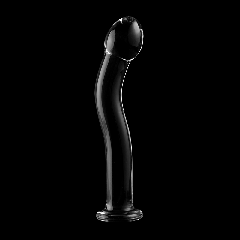Dildo en verre borosilicate clair 18.5 cm — NEBULA SERIES BY IBIZA