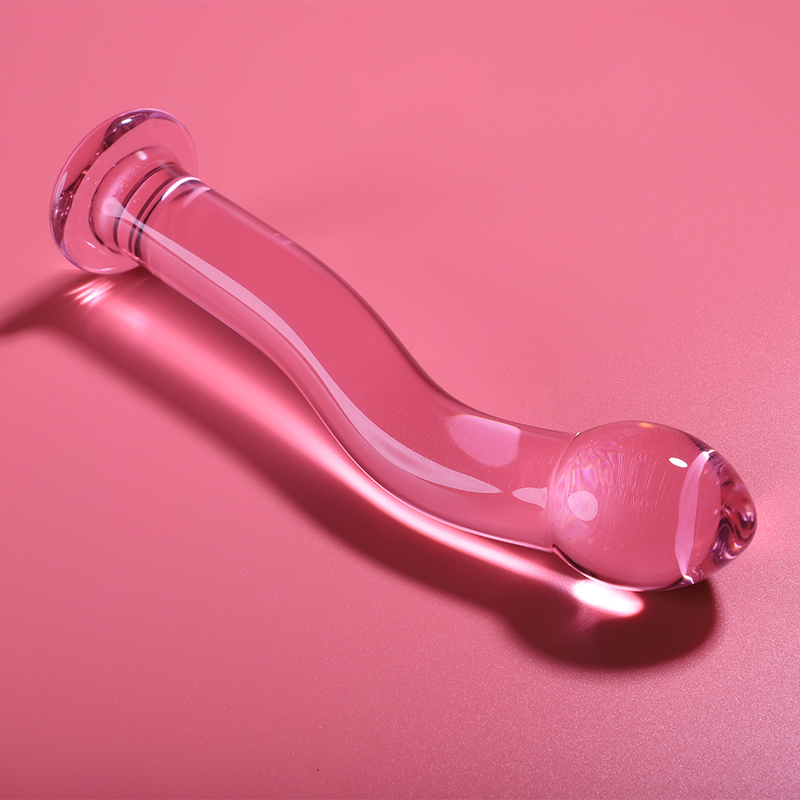 Gode en verre borosilicate rose 18,5 cm — NEBULA SERIES BY IBIZA