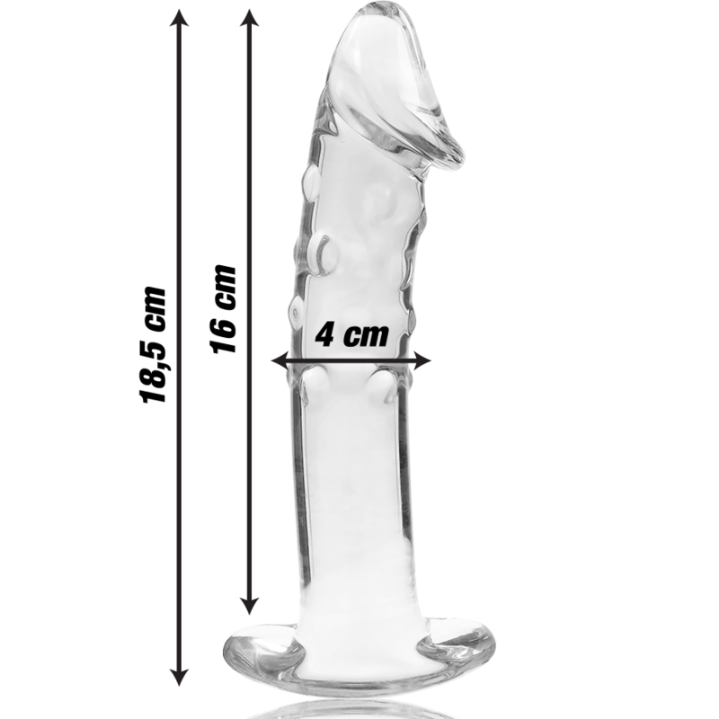 Gode en verre borosilicate clair 18.5 cm — NEBULA SERIES BY IBIZA