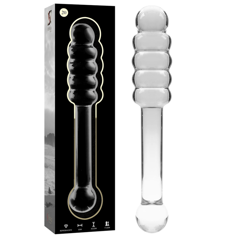 Gode en verre borosilicate transparent — NEBULA SERIES BY IBIZA